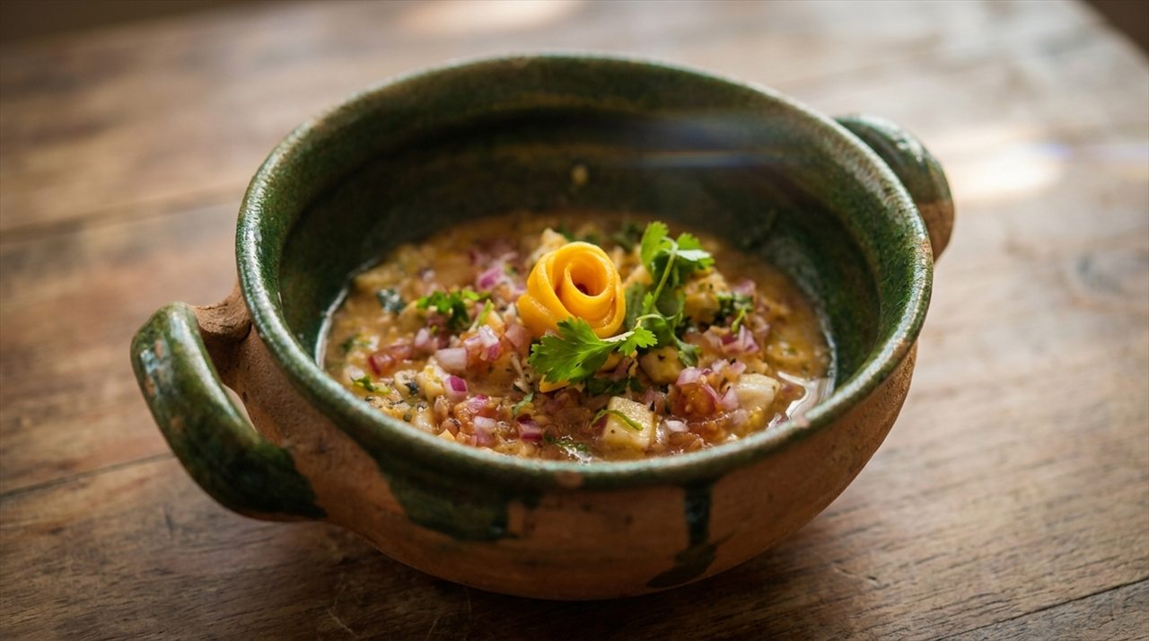 Vegetable dish from the plant-based menu